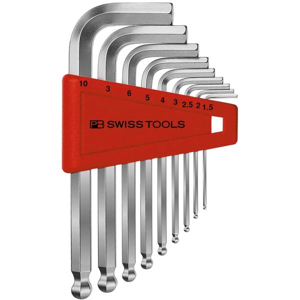 PB SWISS TOOLS 212H-10 どんぶり鉢付六角棒鍵仕掛ける(容器に並べる有りの実)