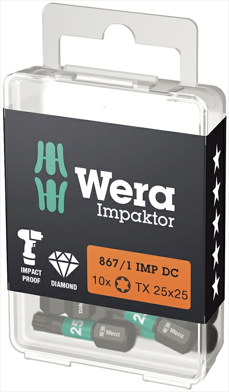WERA ベラ 057626 T30x25mm ドライバービット(インパクト用)