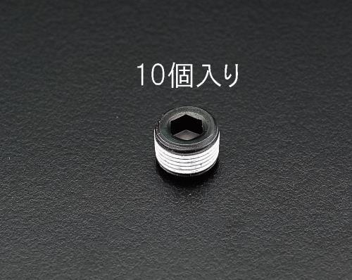 エスコ EA949GR-8 R 1” テーパーねじプラグ(鉄/10個)