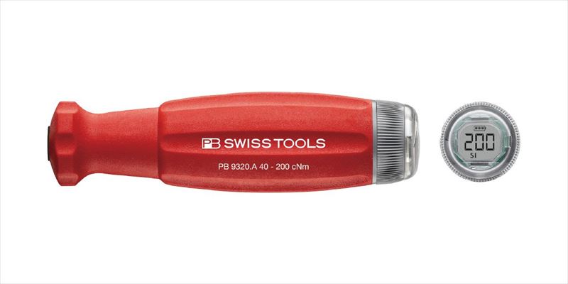 \全品ポイントアップ/ PB SWISS TOOLS 9320.A0.4-2.0JCBB デジタルトルクハンドルV02 トルク調整範囲0.4-2.0Nm ブレード別売り|無線計画 インカムショップ