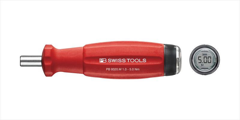 PB SWISS TOOLS 9320.M1.0-5.0JCBB デジタルトルクハンドルV02 トルク調整範囲1.0-5.0Nm ビット別売り