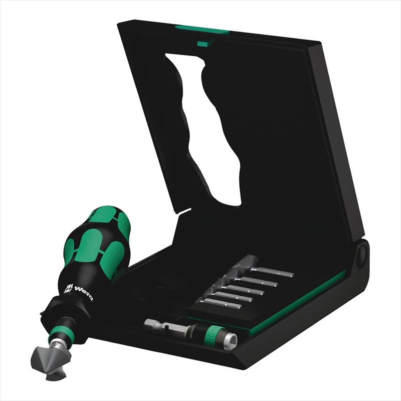 WERA ヴェラ 104650 カウンターシンクビット6本組 ビットドライバー、ビットホルダー付