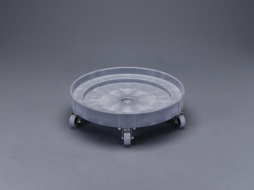 エスコ EA520W-4 φ610mm ドラム缶ドーリー(ポリプロピレン製)
