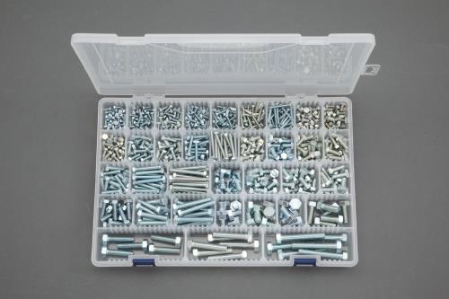 \全品ポイントアップ/ エスコ EA949L-1 M3-M8 六角ボルトセット(ユニクロメッキ)|無線計画 インカムショップ