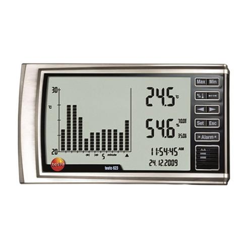 エスコ テストー(testo) EA742CD-2 デジタル最高最低温度・湿度計