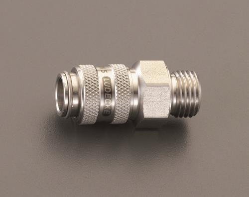 エスコ EA140GL-3 G 3/8” 雄ねじカップリング(ステンレス製/ワンプッシュ)
