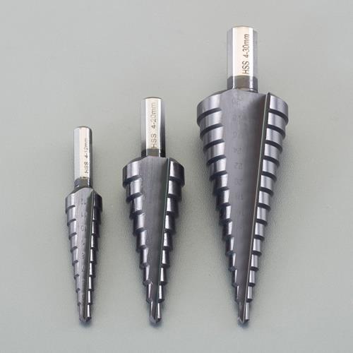 エスコ EA825SB-120 3本組 足取りせん孔機(HSS・TiALN)