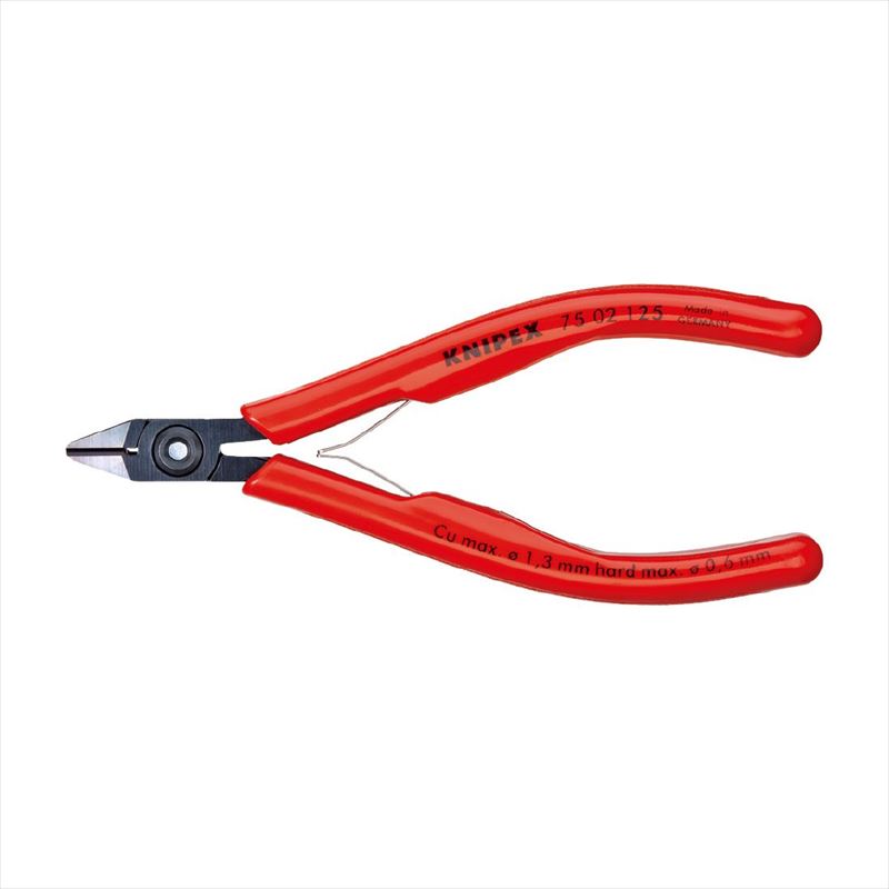 ＼当店制限事項！さらに尖んがり最高限度10倍／ KNIPEX クニペックス 75 02 125 電子工学ニッパー (#7501-125) ニッパー-切断工具