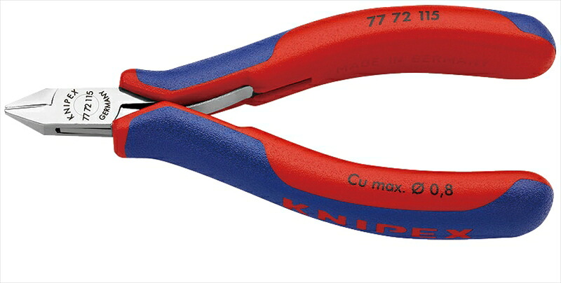 KNIPEX 7772-115 エレクトロニクスニッパー (SB)