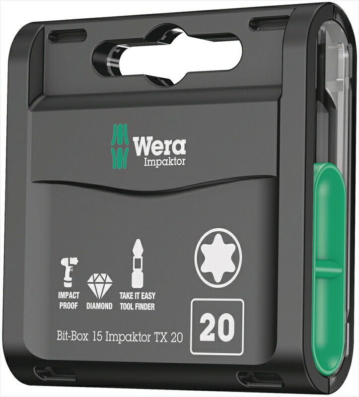 WERA ベラ 057772 インパクトトルクスビットセット TX20 15本入