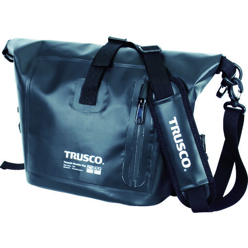 ＼当店排他的権利 全商いもの尖んがりさらに10倍／ トラスコ TRUSCO 雨合羽ターポリンショルダーバッグ 黒いこと TSB-BK