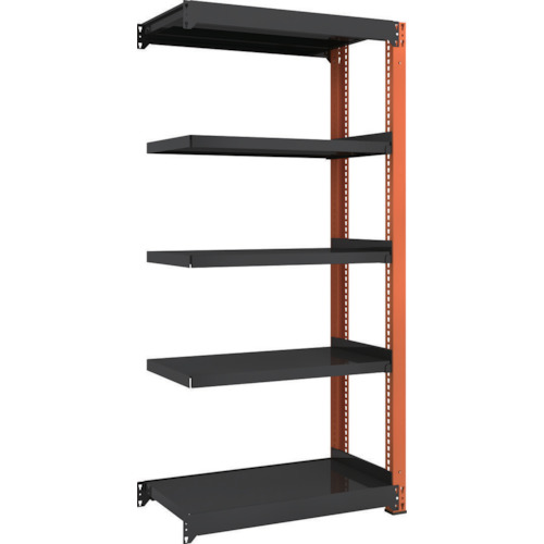 ＼当店排他的権利 全商いもの尖んがりさらに10倍／ トラスコ TRUSCO TM3型中量棚 900X471X1800 5段 繋ぎ合わせる 黒 TM3-6355B BK