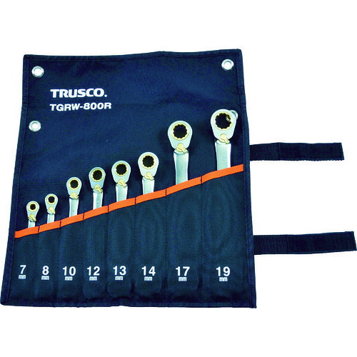 ＼当店排他的権利 全商いもの尖んがりさらに10倍／ トラスコ TRUSCO うつり変わり式ラチェットコンビネーションレンチセット(標準尺度)8本組 TGRW-800R