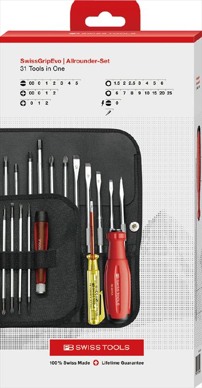 PB SWISS TOOLS 38515.CBB 差替式１番ウッド仕掛ける 31本組 箱入