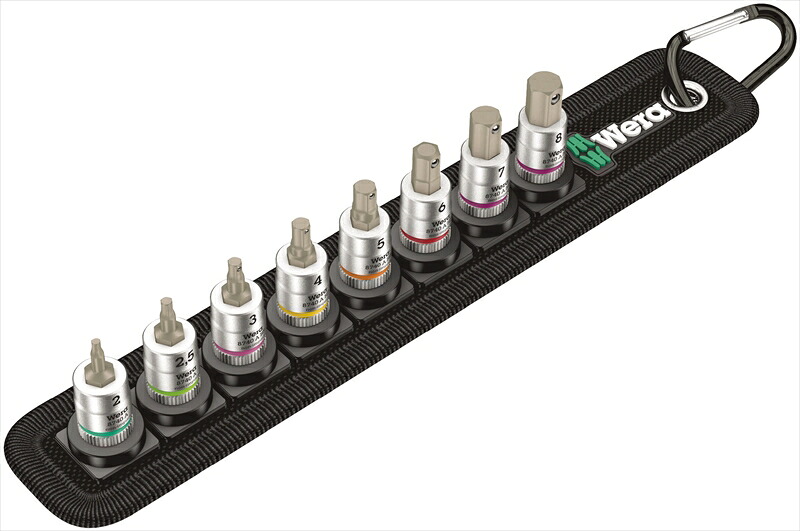 WERA ベラ 003881 1/4DR/8点(Hex-Plus)ビットソケット(ホールド