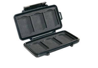 エスコ PELICANPRODUCTS EA759Z-11D 141x83x22mm メモリーカードケース(防水/コンパクトフラッシュ