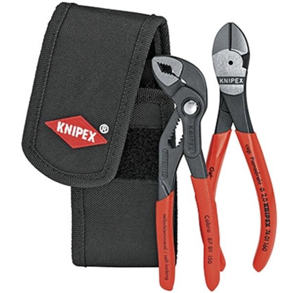 KNIPEX クニペックス 002072V02 ミニコブラ + ニッパー仕掛ける