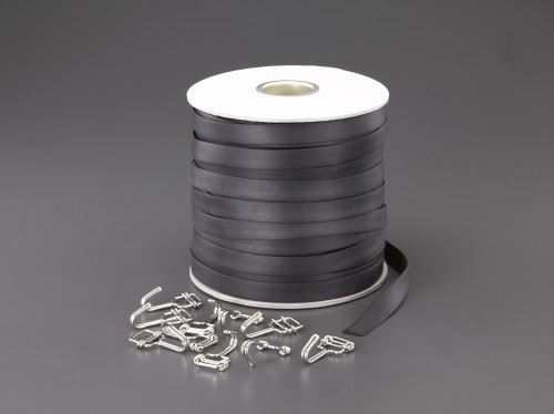 エスコ EA628WL-520A 20x2.0mmx100m 平ゴムロープ(ドラム巻/金具付)|無線計画 インカムショップ