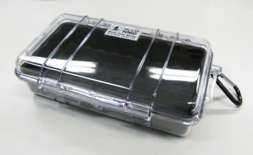 エスコ PELICANPRODUCTS EA657-6A 209x108x57mm 防水ケース(黒・クリア)