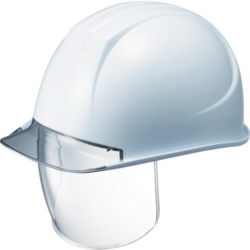 タニザワ 特大型ヘルメット ST#161VL2-SDC(EPA-L) シールド面付 溝付 透明ひさし付 161VL2-SDC-V2-W3-J
