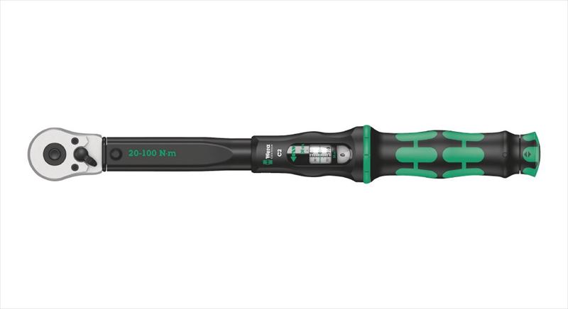 WERA ヴェラ 343965 差込角1/2SQ ラチェット式トルクレンチ トルク値20-100Nm C2