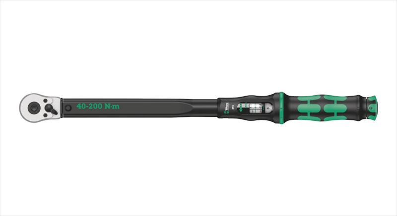 WERA ヴェラ 343966 差込角1/2SQ ラチェット式トルクレンチ トルク値40-200Nm C3