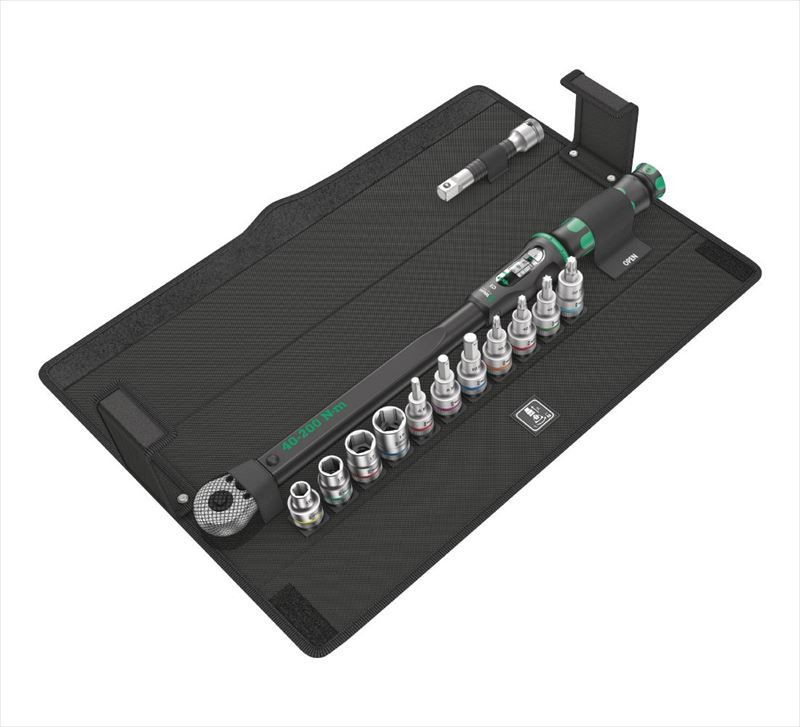 WERA ヴェラ 343970 差込角1/2SQ トルクレンチセット 13点 トルク値40-200Nm C4