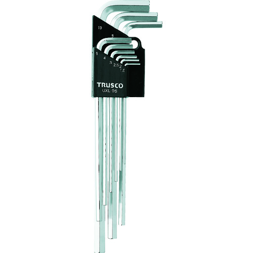 トラスコ TRUSCO ロング六角棒レンチセット 9本組 GXL-9S (ﾛﾝｸﾞﾀｲﾌﾟ 9ﾎﾝｸﾞﾐ)