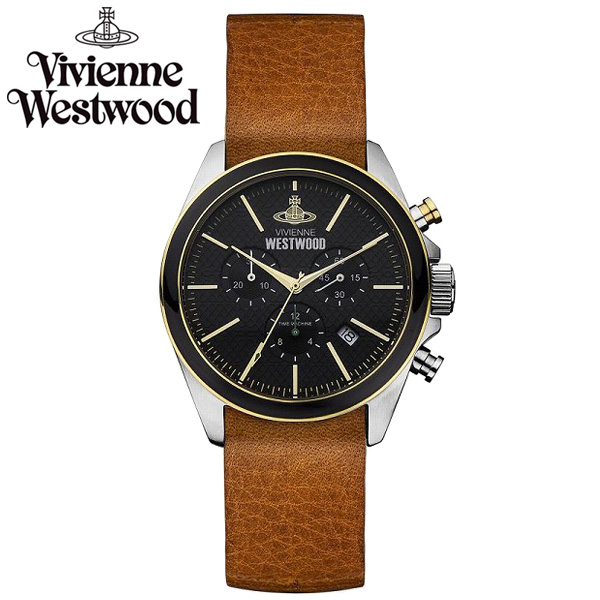  Vivienne Westwood ヴィヴィアン ウエストウッド メンズ 腕時計 時計 とけい ビビアン クロノグラフ VV069BKBR 【RCP】【プレゼント】