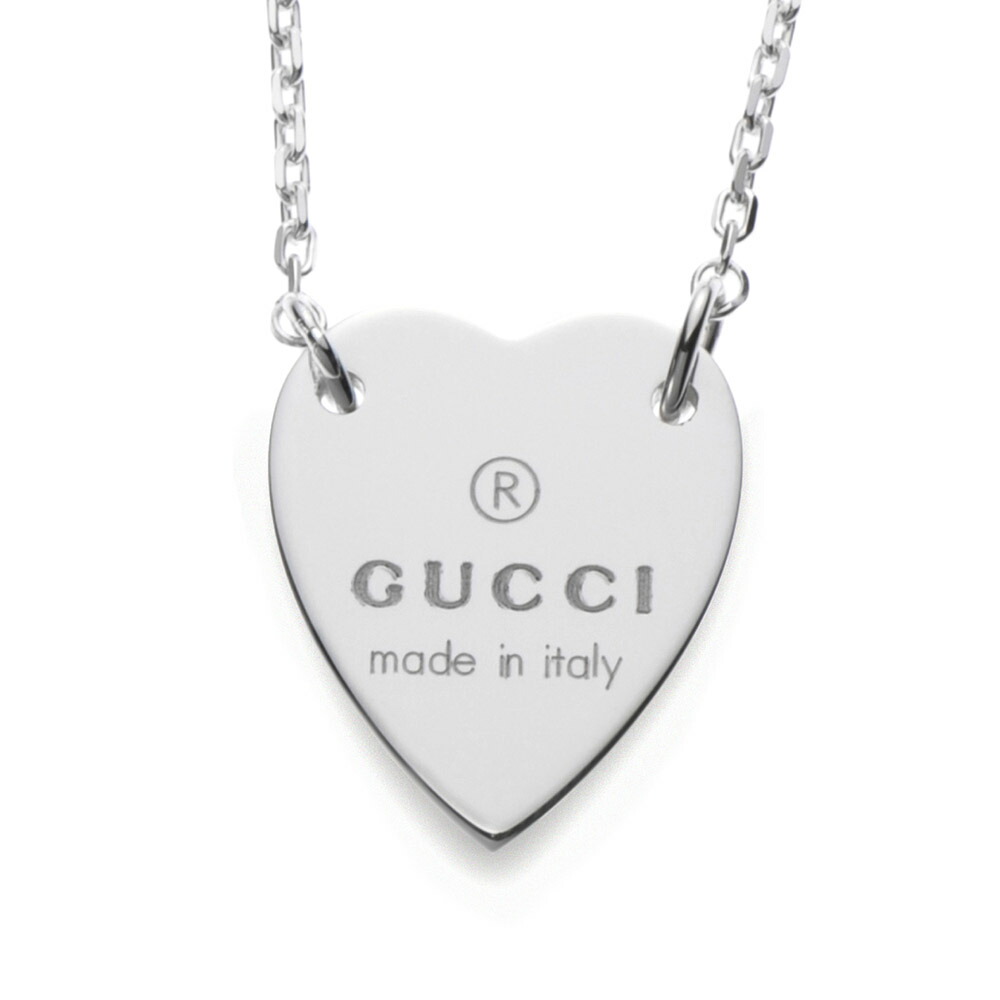 GUCCI 新品未使用品　G刻印ハートバタフライネックレス　極美品　925 170903-1-007-3.jpg