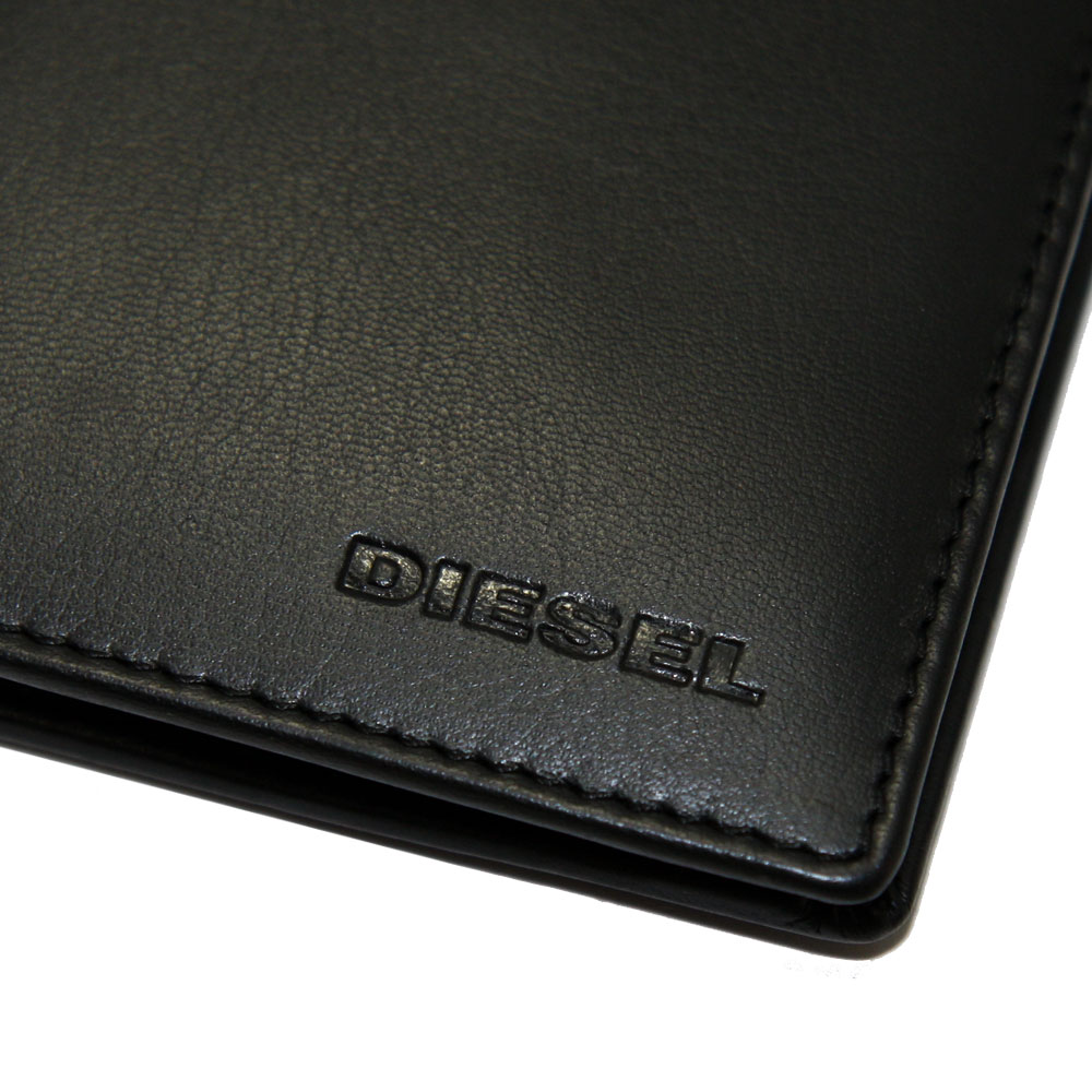 【楽天市場】【送料無料】ディーゼル 財布 DIESEL 二つ折り財布 本革 革 レザー メンズ X06751 PR013 T8013/ブラック