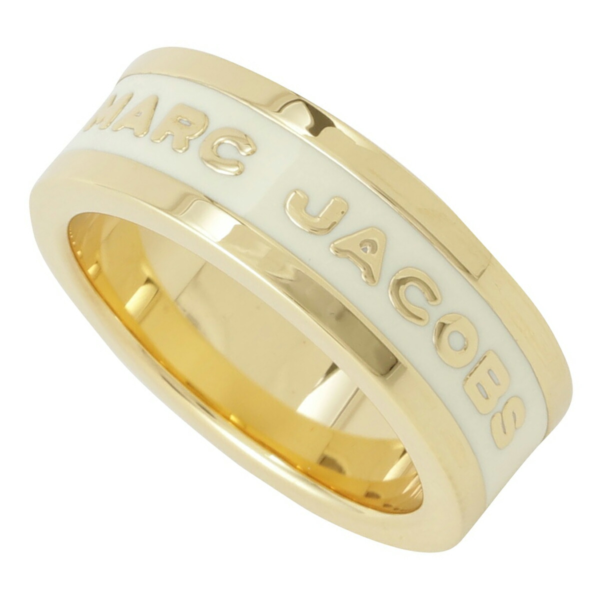 楽天市場 送料無料 マークジェイコブスリング 指輪 Marc Jacobs レディース M 106 The Enamel Logo Band Ring ゴールド クリーム ジュエリー アクセサリー アクセ あす楽対応 ブランド プレゼント セール Museo