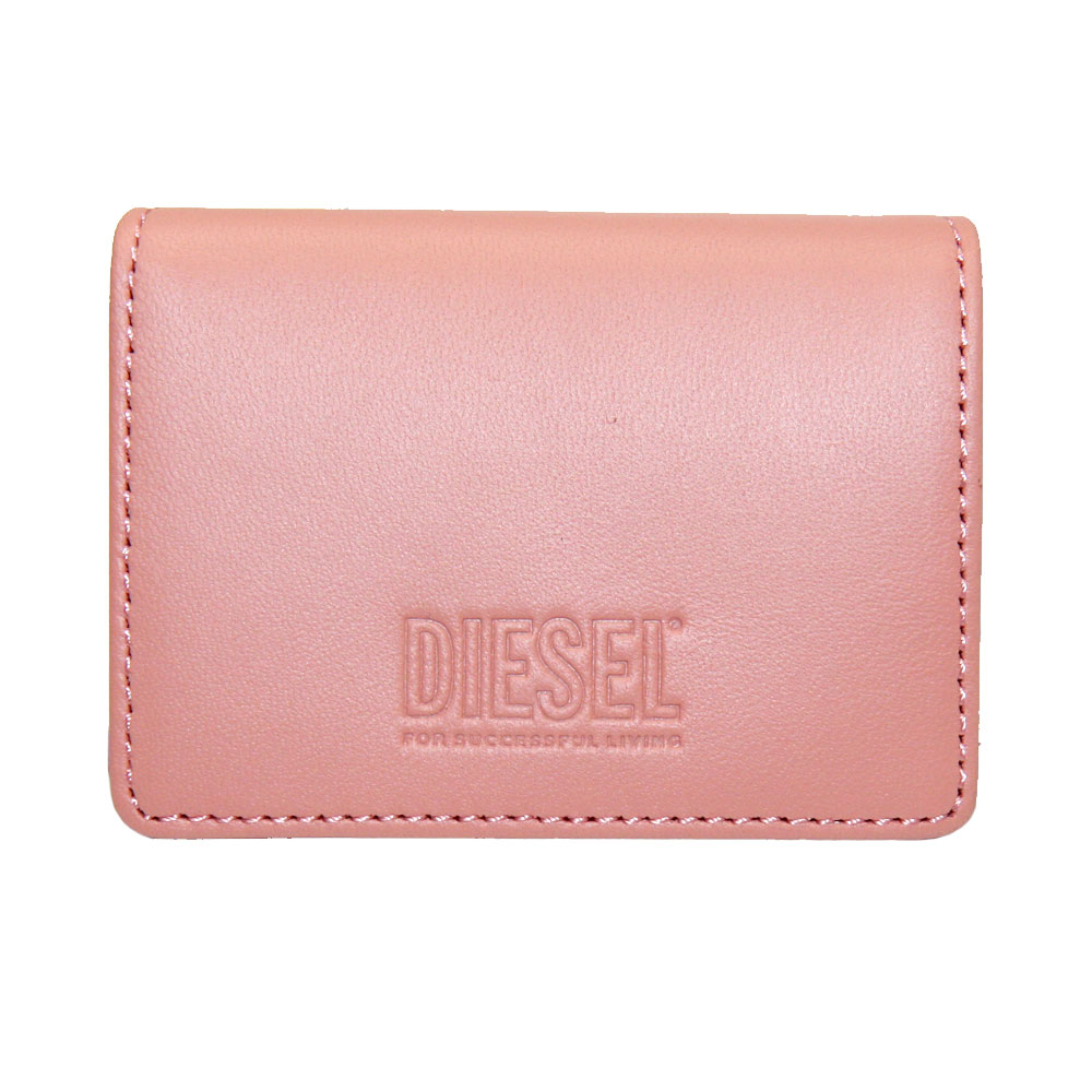 レディース財布 送料無料 ディーゼル 財布 Diesel 三つ折り財布 ミニ財布 コンパクト レディース X P1658 T4155 Lorettina Leathergo ピンク レザー 本革 革 あす楽対応 ブランド プレゼント セール Museo