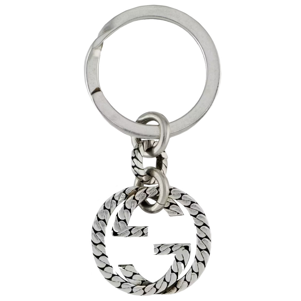 楽天市場】グッチ キーリング GUCCI キーホルダー シルバー