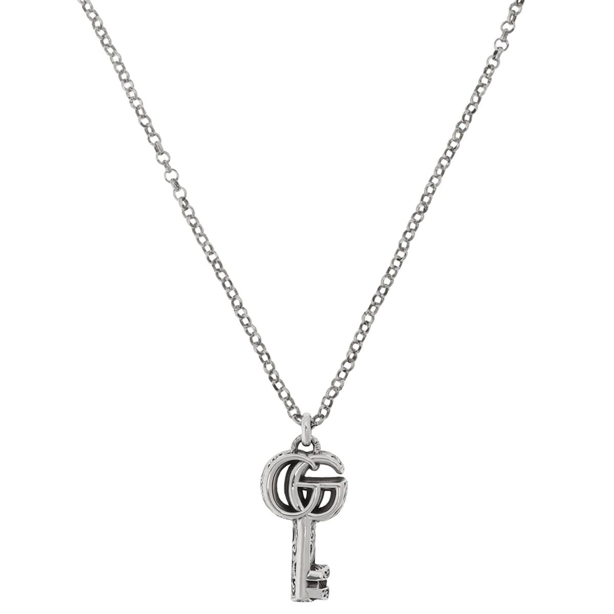 楽天市場】グッチ ネックレス GUCCI ダブルG キー 627757 J8400