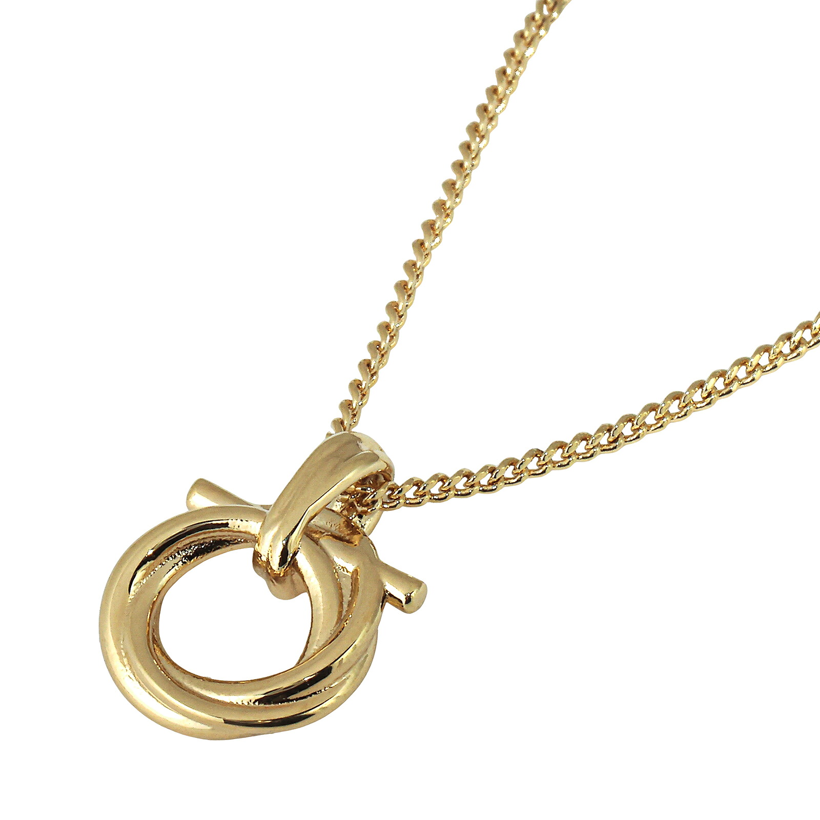 【送料無料】FERRAGAMO フェラガモ ガンチーニ ネックレス ペンダント Salvatore Ferragamo サルヴァトーレフェラガモ レディース 760672 765594 001 ゴールド アクセサリー ジュエリー【プレゼント】【ブランド】【セール】｜museo