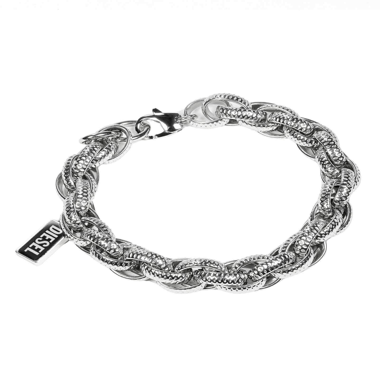 ブレスレット DIESEL ID logo chain bracelet DX1513040 bracelet unisex jewellery Diesel DX1513040 bracelets Diesel