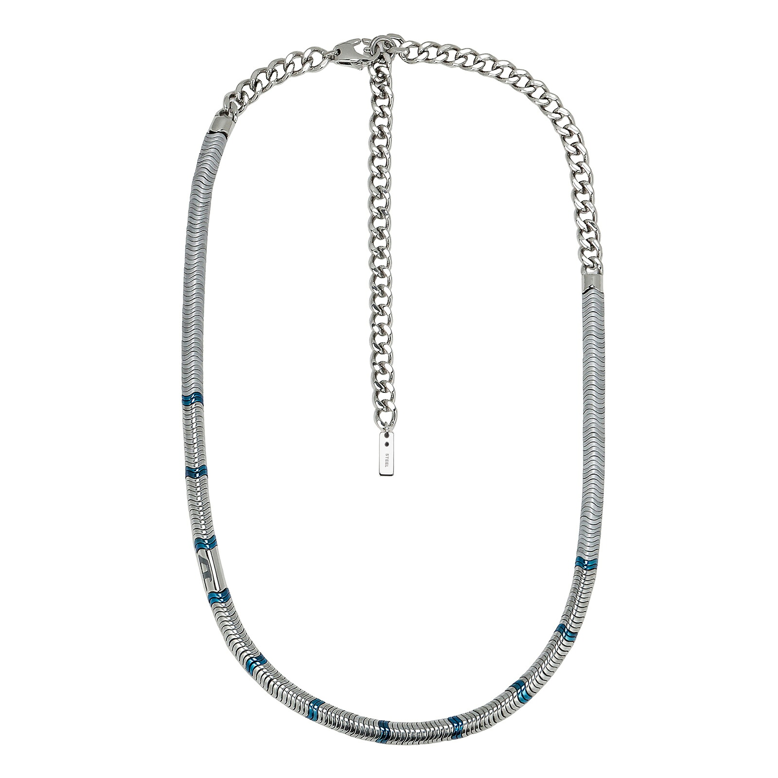 【送料無料】DIESEL ディーゼル ネックレス ヘマタイト ビーズ メンズ レディース DX1576931 Hematite Beaded Necklace シルバー&times;ブルー ペンダント アクセサリー ジュエリー【ブランド】【プレゼント】｜museo 8,395円