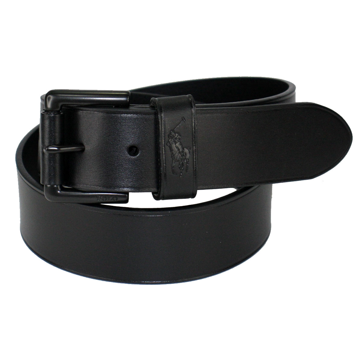 値下げ‼️Polo Ralph Lauren メタルアクセント レザー ベルト黒 メタルアクセント レザー ベルト（ベルト）｜POLO RALPH LAUREN