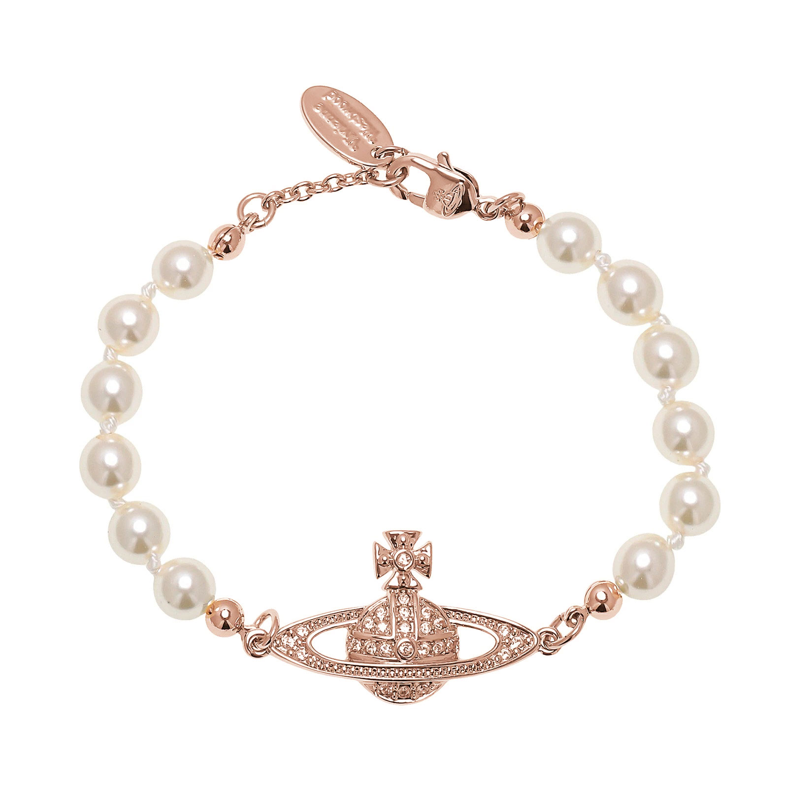 【送料無料】ヴィヴィアン ウエストウッド ブレスレット Vivienne Westwood アクセサリー ジュエリー MINI BAS RELIEF BRACELET PINK GOLD Silk Pearl 61030001-02G121 61030001-G121 ピンクゴールド ビビアン【ブランド】|museo