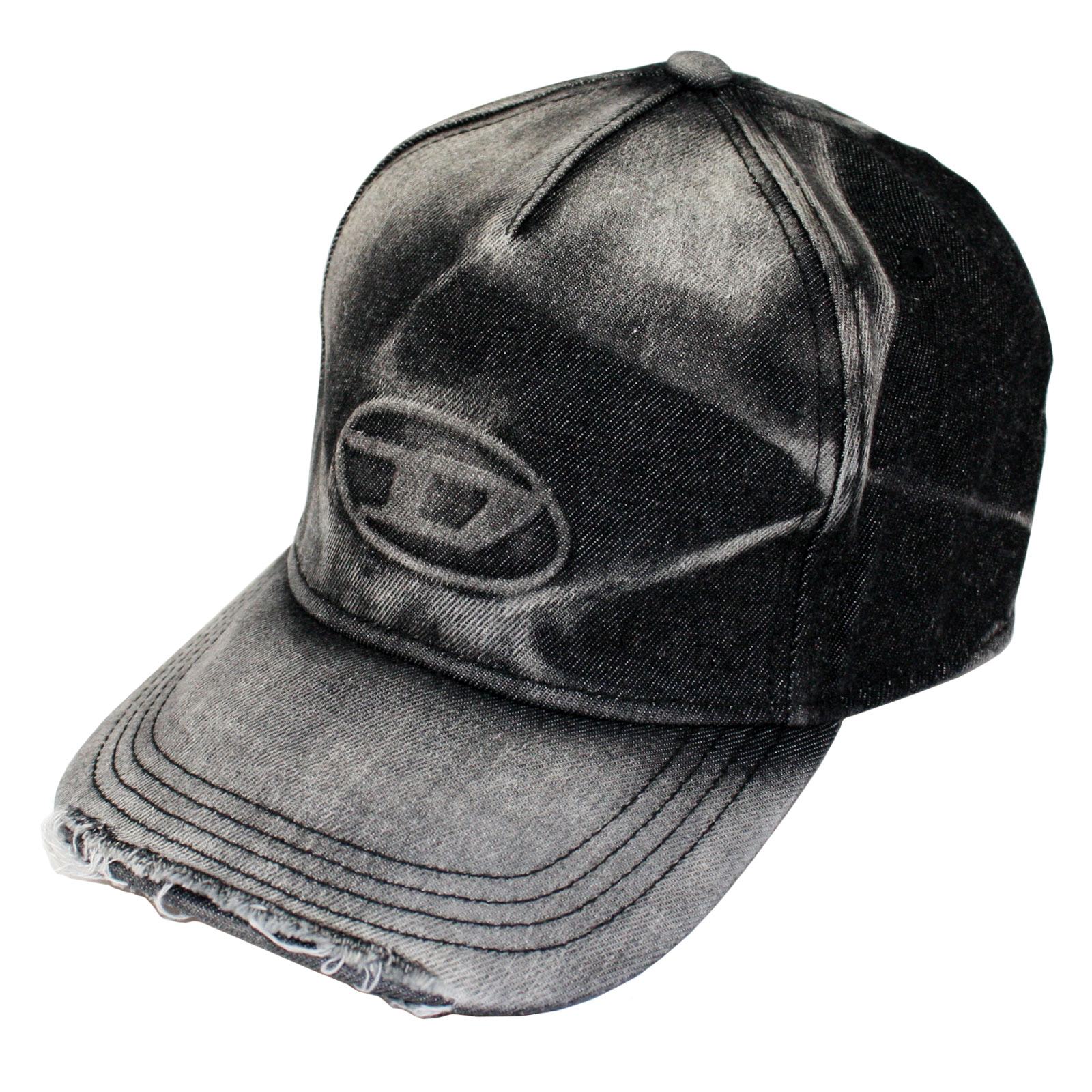DIESEL C-Seymon デニムキャップ Dロゴ ダメージ 210.jpg