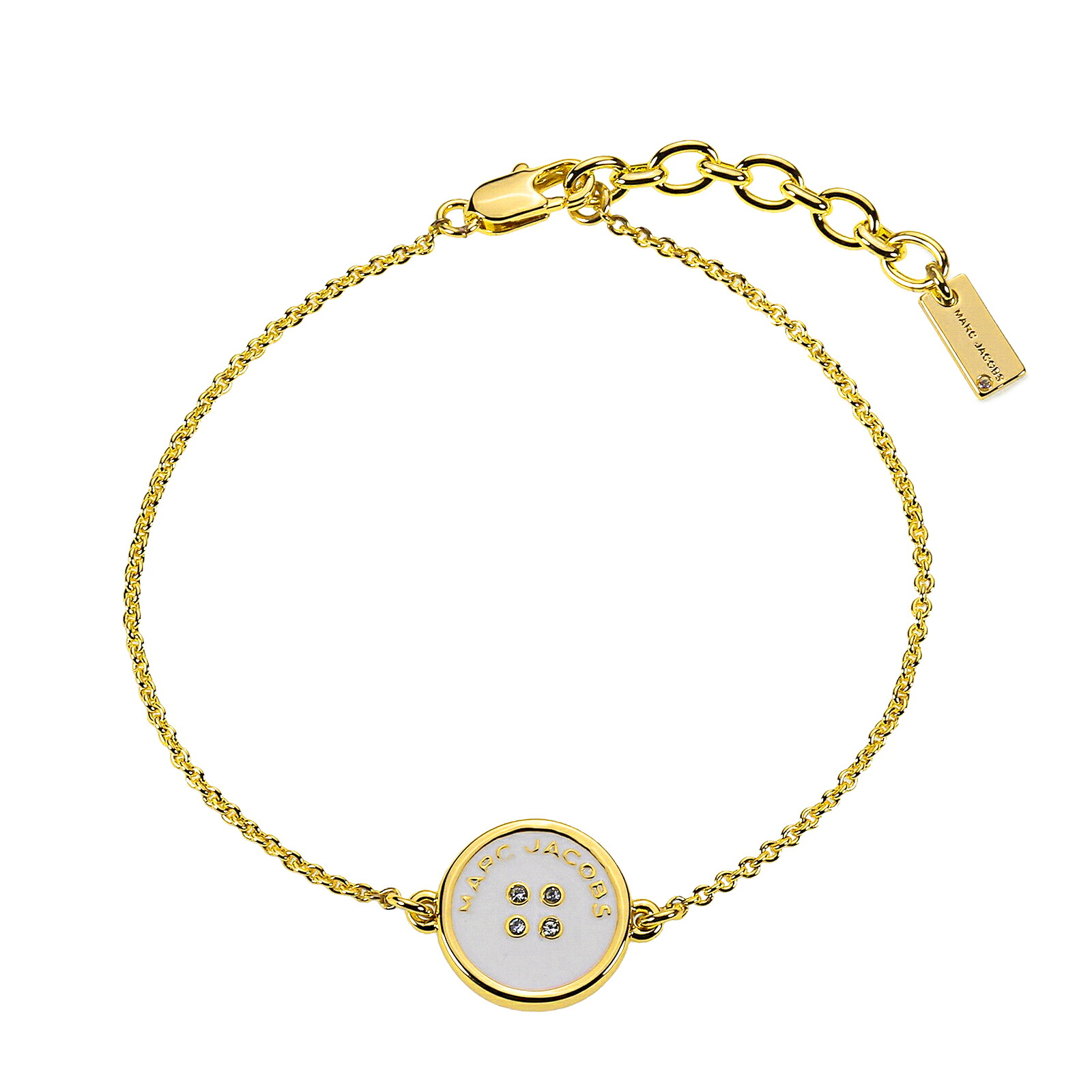 【送料無料】MARC JACOBS マークジェイコブス チャーム ブレスレット レディース 2R5JBR001J33-109 BUTTON CHAIN BRACELET GOLD/CREAM ゴールド×クリーム ボタンモチーフ ジュエリー アクセサリー アクセ【ブランド】【プレゼント】【セール】|museo
