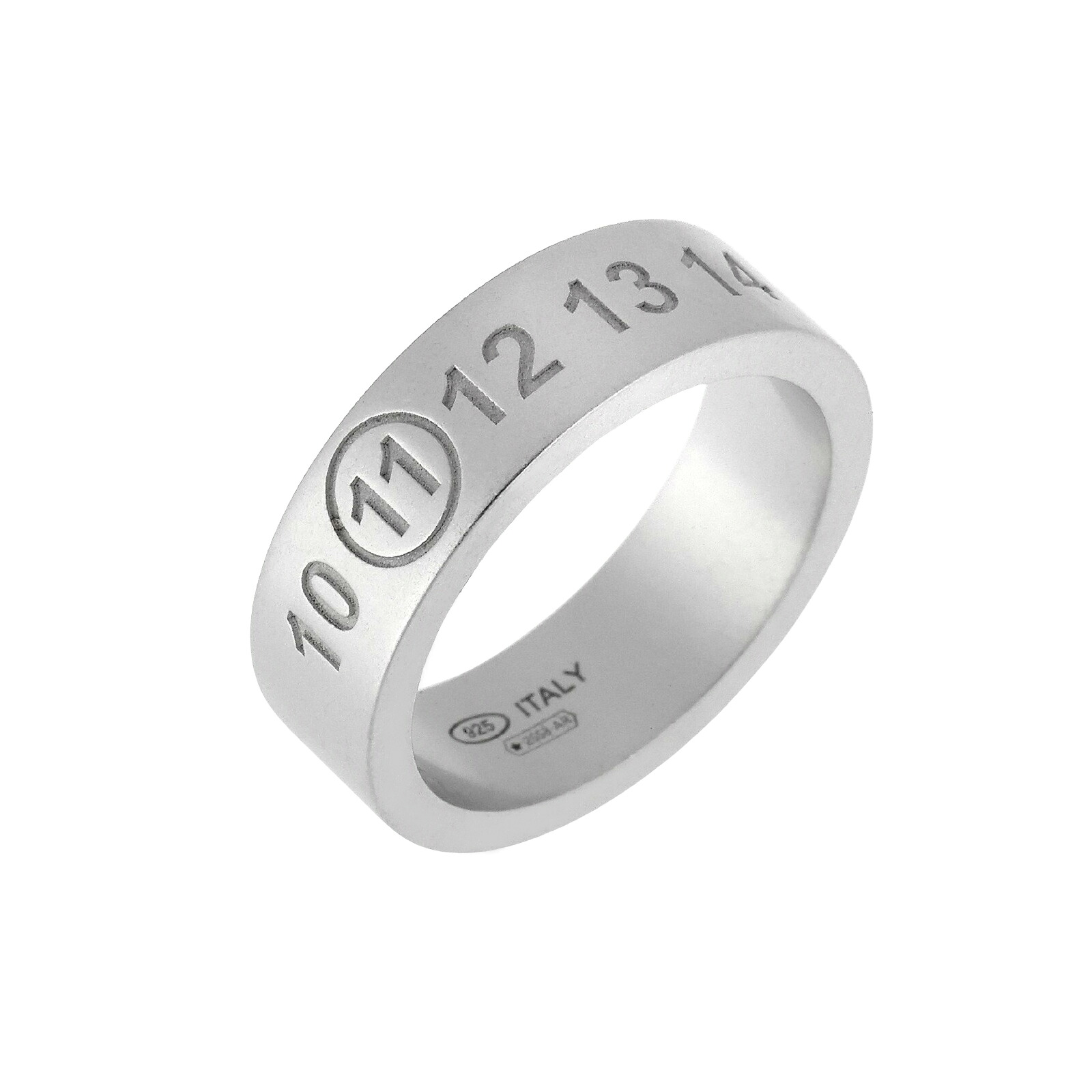 【貨物輸送無料】2026春夏新作 Maison Margiela メゾンマルジェラ 指環 ナンバリング 輪っか SM1UQ0120 P8863 101 メンズ レディース ユニ一発やる 佩び物 宝飾品 しろがね色925 ロゴタイプ 目じるし【差し上げ物】