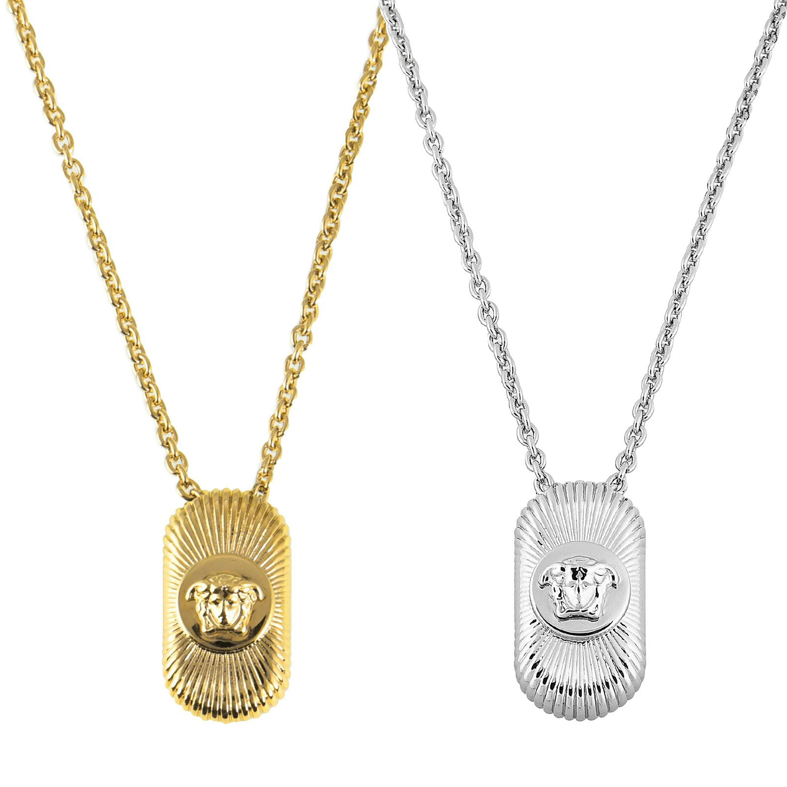【貨物輸送無料】2026春夏新作 VERSACE ヴェルサーチェ メドゥーサ ビギー 首飾り メンズ レディース 1022782 1A00620 3J000/ゴールド 3J030/しろがね色 ヴェルサーチ 呼びりん探し回る シャンデリヤ 付属物 宝飾品【ブランド名】