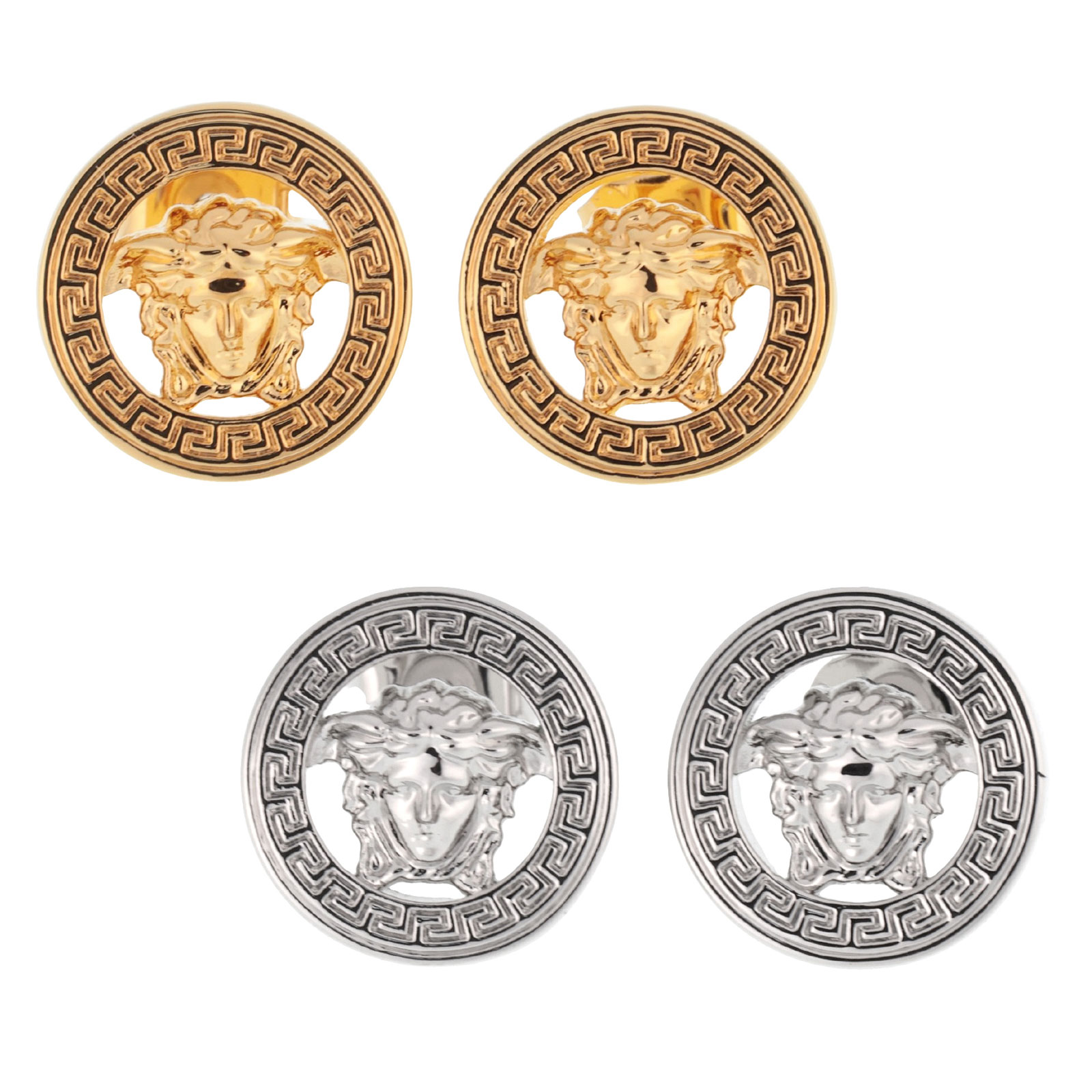 【貨物輸送無料】2026春夏新作 VERSACE ヴェルサーチェ ピアス 両耳用 メドゥーサ \u002795 イヤリング メンズ レディース ユニ一発やる EARRINGS METAL 1018955 1A00620 3J000/ゴールド 3J030/しろがね色 ヴェルサーチ 呼びりん探し回る 佩び物 宝飾品【ブランド名】【差し上げ物】