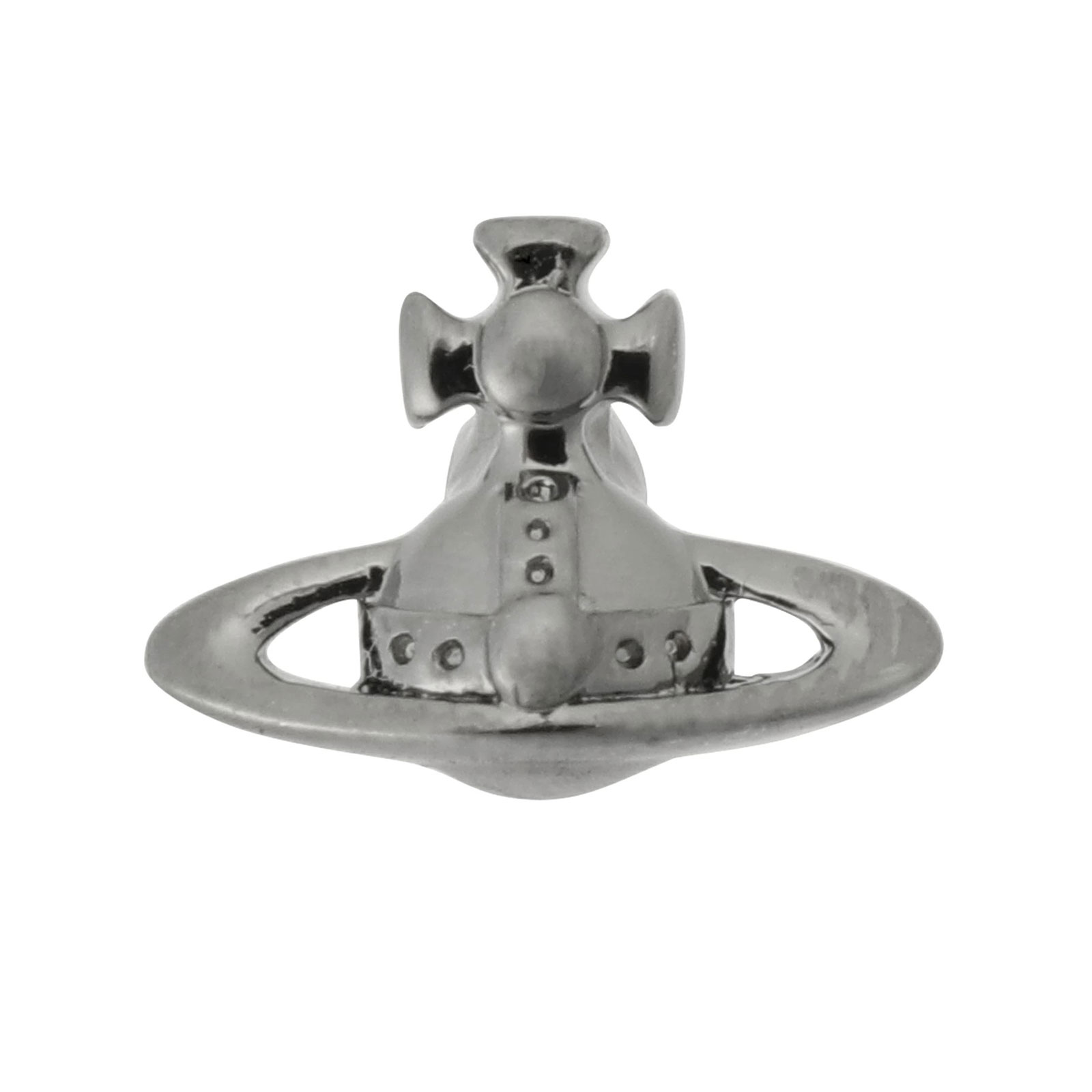 【貨物輸送無料】ヴィヴィアン 酉の方角木材 ピアス  Vivienne Westwood 片耳用 添え物 ビビアン MAN LORELEI SINGLE STUD RUTHENIUM 6201035A-02S001 62010045-S001 ヴィヴィアン・ウエストウッド【ブランド名】【差し上げ物】【大売り出し】