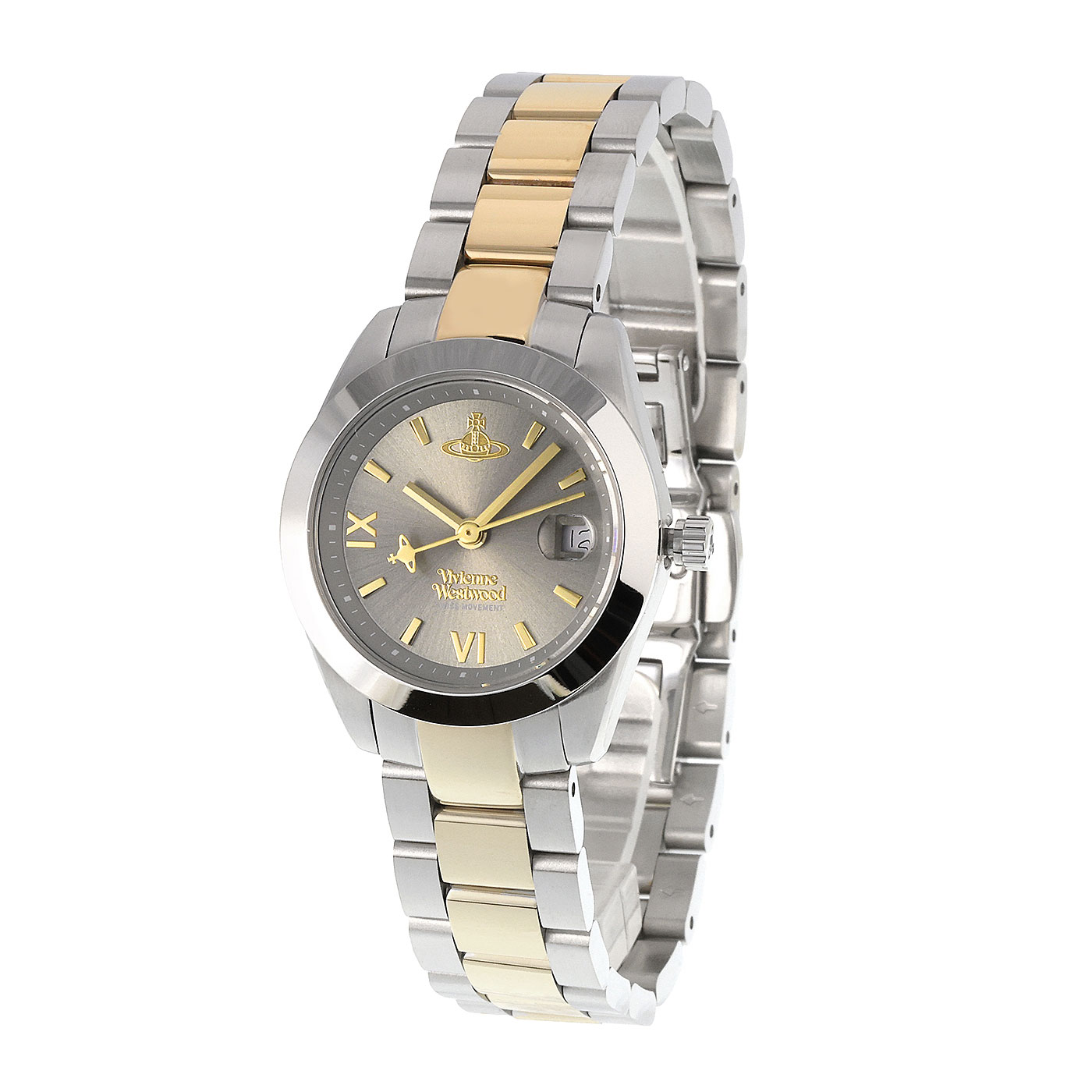【貨物輸送無料】 Vivienne Westwood ヴィヴィアンウエストウッド ウォッチ ヴィヴィアン 時辰儀 VV292GYSG Fenchurch 御覧なさる レディース しろがね色×ゴールド×薄墨色 ビビアン ヴィヴィアン・ウエストウッド【ブランド名】【差し上げ物】