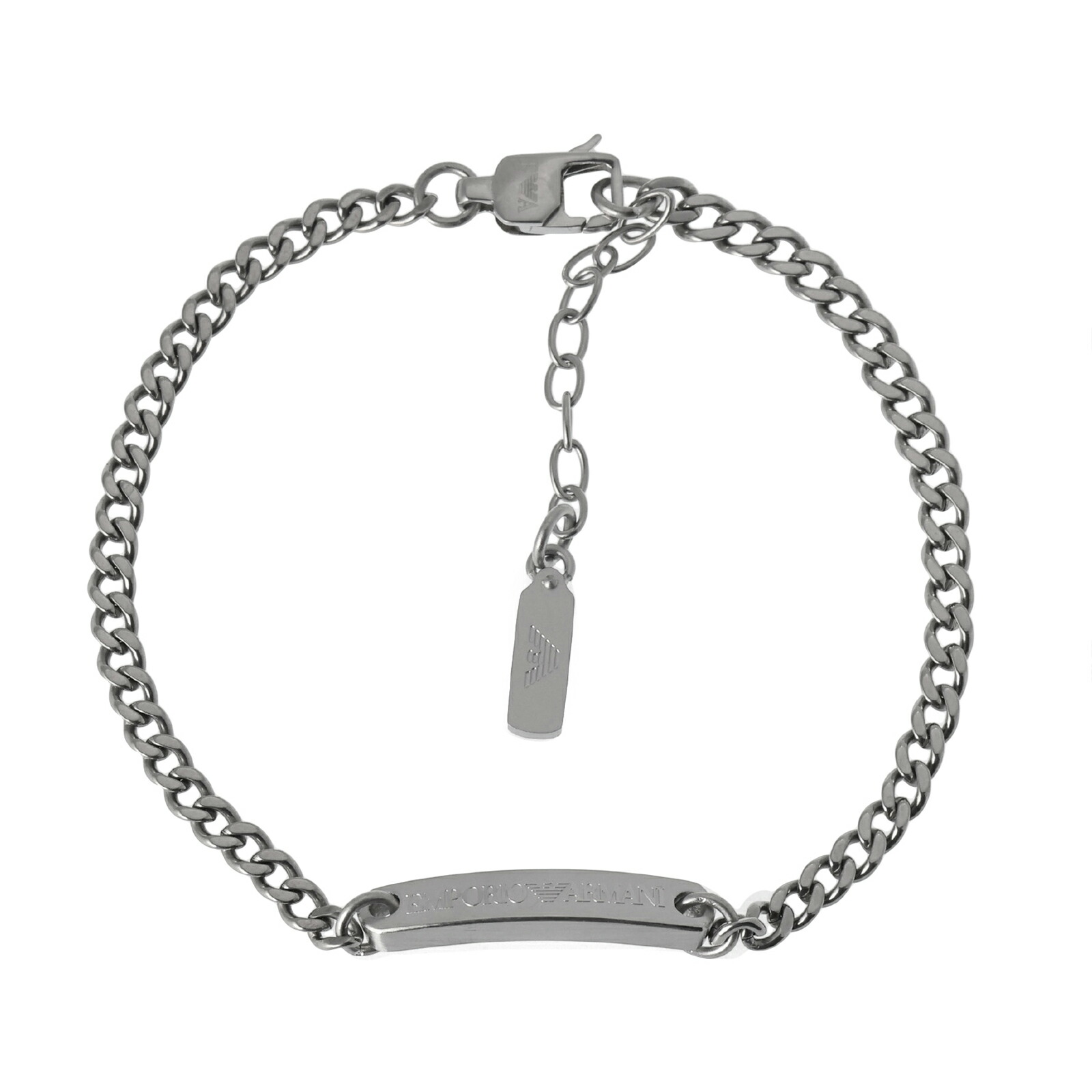【貨物輸送無料】EMPORIO ARMANI エンポリオアルマーニ 腕輪 ブレス メンズ ID腕輪 EGS3189040 しろがね色 付属物 宝飾品 エンポリオ・アルマーニ エンポリ アルマーニ【差し上げ物】【ブランド名】
