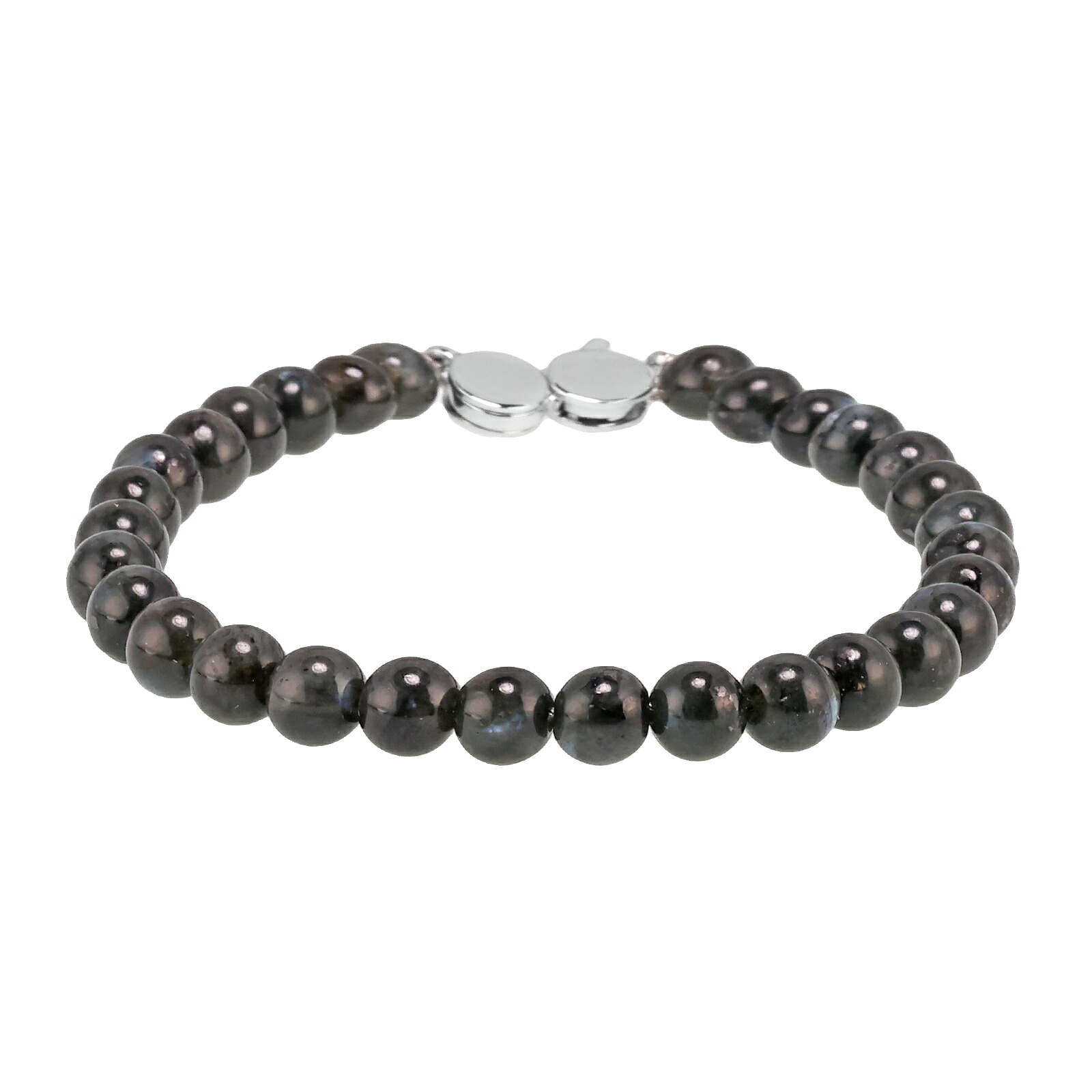【送料無料】2026秋冬新作 TOM WOOD トムウッド ブレスレット チェーン 101482 Cove Bracelet Slim ブラックラルビカイトビーズ 6mm メンズ レディース ユニセックス スターリングシルバー 925 アクセサリー ジュエリー【ブランド】【プレゼント】｜museo