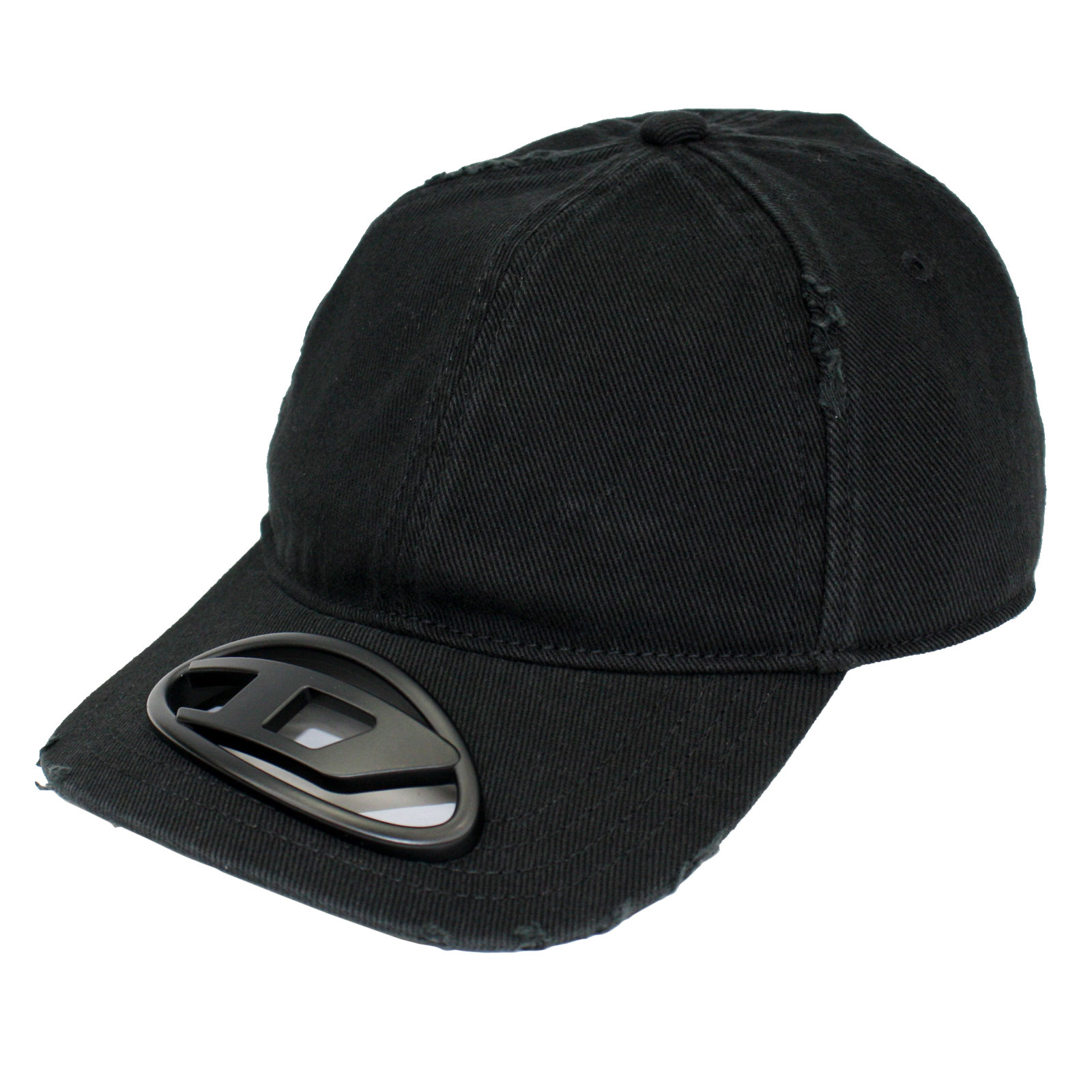 【送料無料】DIESEL ディーゼル キャップ ロゴ 帽子 ベースボールキャップ C-BEAST-A1 HAT A12709 0PFAA 9XXA ブラック&times;ガンメタルロゴ メンズ レディース ユニセックス ダメージ加工【ブランド】【セール】｜museo